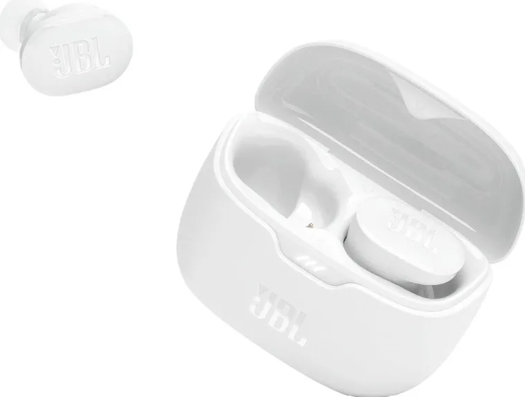 JBL Tune Buds True Wireless Noise Cancellling Earbuds, Pure Bass Sound, Bluetooth 5.3, LE Audio Support, Smart Ambient, 4-Mic Technology, 48H Battery, Water and Dust Resistant - White | JBLTBUDSWHT 4