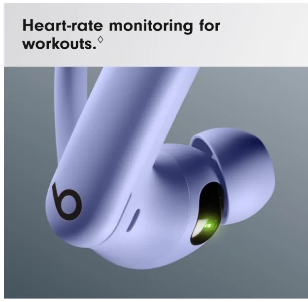 Beats Powerbeats Pro 2 Wireless Bluetooth Earbuds – Noise Cancelling, Heart-Rate Monitor, IPX4, Up to 45 Hours Battery & Wireless Charging Case, works with Apple & Android - Hyper Purple 4