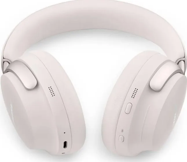 Bose QuietComfort Ultra Wireless Headphones with Spatial Audio, Hybrid Noise-Canceling, CustomTune, Up to 24-Hour Playback, Bose SimpleSync and Spotify Tap, White