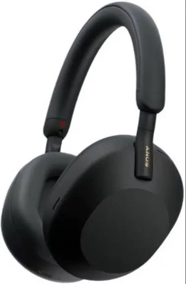 Sony Wireless Noise Canceling Bluetooth Headphone, Magnificent Sound, 30 Hour Battery Life, 32.81 ft Effective Range, 2.4 GHz Band Frequency, Closed Dynamic, Soft Case, Black | WH-1000XM5SA