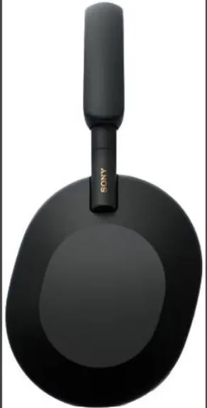Sony Wireless Noise Canceling Bluetooth Headphone, Magnificent Sound, 30 Hour Battery Life, 32.81 ft Effective Range, 2.4 GHz Band Frequency, Closed Dynamic, Soft Case, Black | WH-1000XM5SA 3