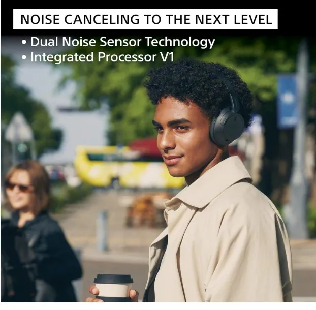 Sony WH-CH720N Wireless Noise Cancelling Headphones, 35 hours battery life, Clearer hands-free calling, Multipoint Connection, White