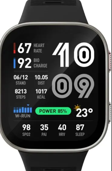 Amazfit Bip Max 50mm Smartwatch, 2.07" AMOLED Display, GPS, 4GB Storage, Offline Maps, Tracker, Hybrid Training, 150+ Sports, HYROX Mode, 5 ATM for Android & iPhone, Silver | A2568 4