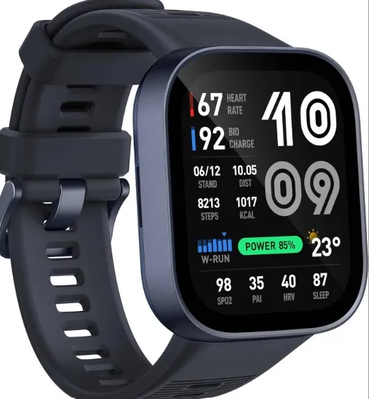 Amazfit Bip Max 50mm Smartwatch, 2.07" AMOLED Display, GPS, 4GB Storage, Offline Maps, Tracker, Hybrid Training, 150+ Sports, HYROX Mode, 5 ATM for Android & iPhone, Blue | A2568 2