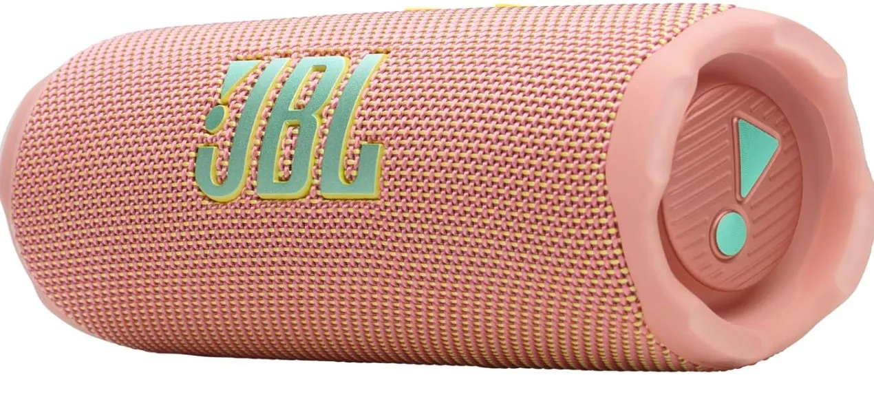 JBL Flip 7 - JBL Pro Sound with AI Sound Boost, up to 16 hours of playtime, multi-speaker connection via Auracast, and waterproof, dustproof, drop-proof design for all adventures – Pink.