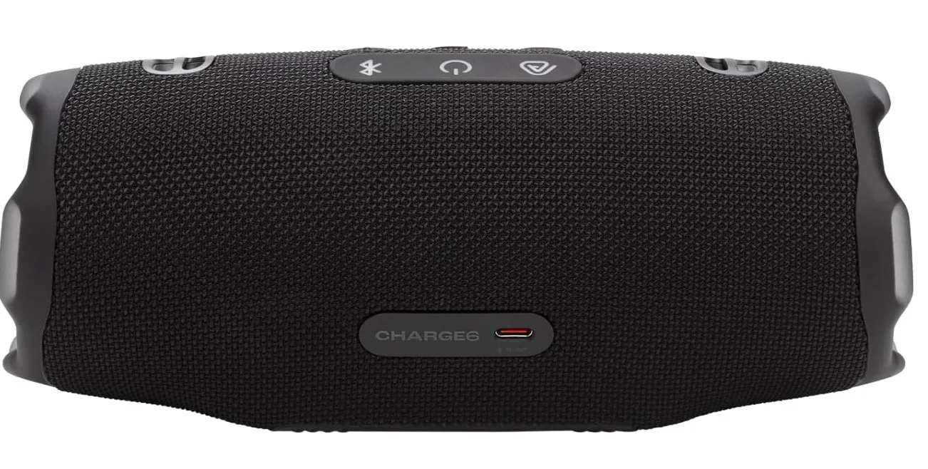 JBL Charge 6 – Portable Waterproof Bluetooth Speaker with Power Bank & Auracast, 28H Playtime, Fast Charging, Drop-Proof Design, Powerful Sound – Black 3