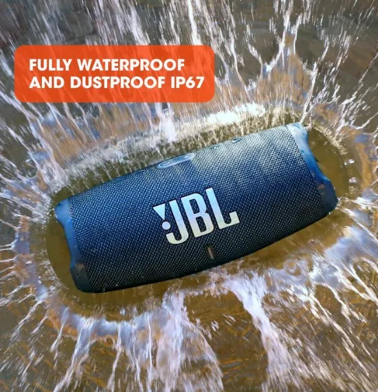 JBL Charge 5 Portable Speaker, Built-In Powerbank, Powerful JBL Pro Sound, Dual Bass Radiators, 20H of Battery, IP67 Waterproof and Dustproof, Wireless Streaming, Dual Connect - Pink 4