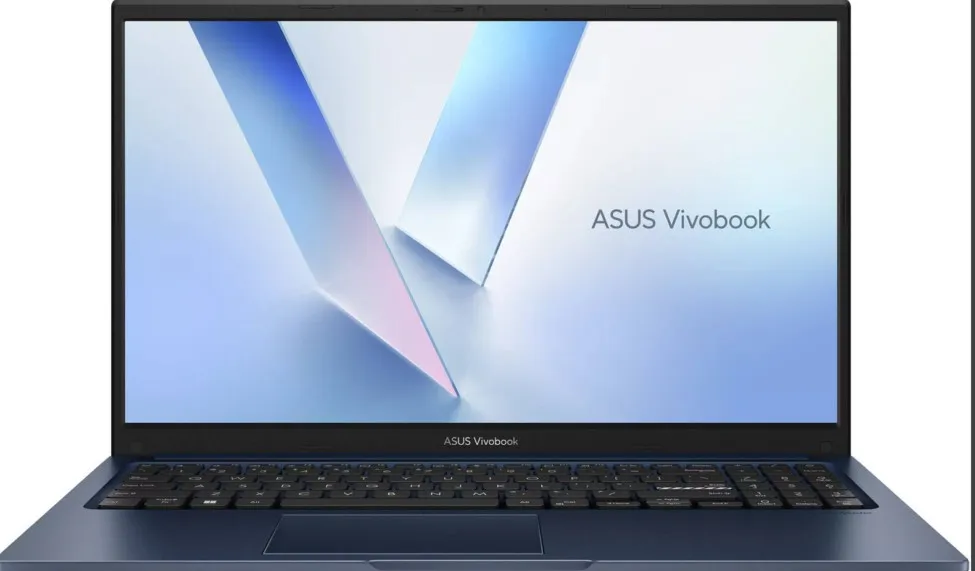 ASUS Vivobook 15 F1504VA Laptop, 15.6" FHD IPS Display, Intel Core 5 120U, 8GB RAM, 512GB SSD, Intel Graphics, English Keyboard, No OS, Quiet Blue | 90NB13Y1-M01FT0