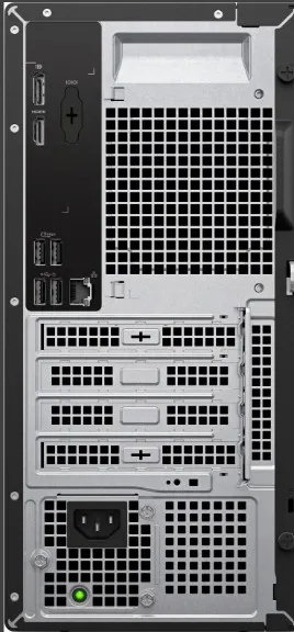 Dell Tower ECT1250 Desktop Computer, Intel Core i5-14400 Processor, 8GB RAM, 512GB SSD, Intel UHD Graphics 730, No OS, Black | ECT1250 4