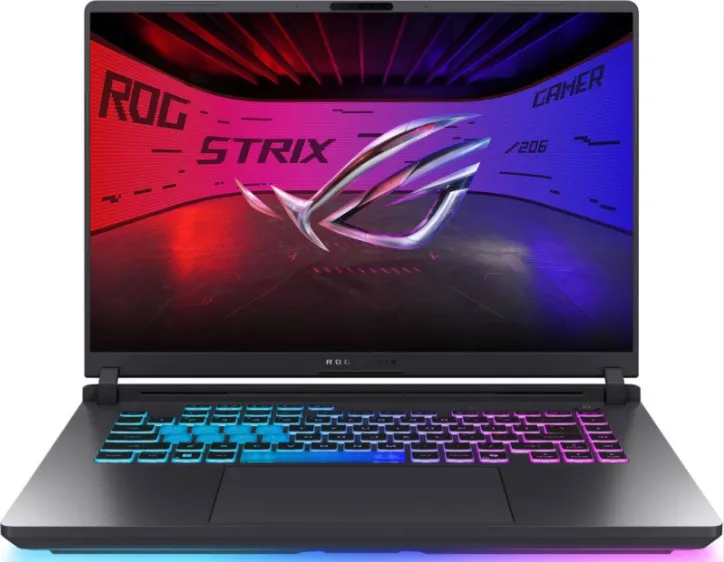 ASUS ROG Strix G16 G615LP Gaming Laptop, 16" 2.5K IPS 240Hz Display, Intel Core Ultra 9 275HX, 32GB RAM, 1TB SSD, NVIDIA RTX 5070 8GB, English K/B, Win11, Eclipse Gray | 90NR0LN1-M000R0