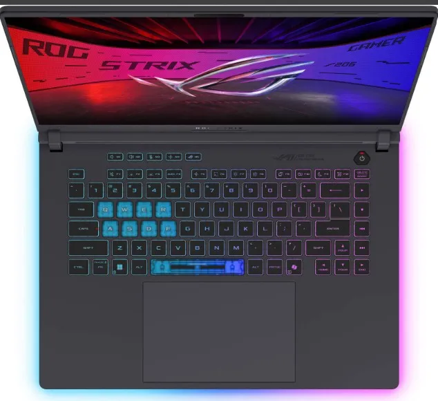 ASUS ROG Strix G16 G615LP Gaming Laptop, 16" 2.5K IPS 240Hz Display, Intel Core Ultra 9 275HX, 32GB RAM, 1TB SSD, NVIDIA RTX 5070 8GB, English K/B, Win11, Eclipse Gray | 90NR0LN1-M000R0 4