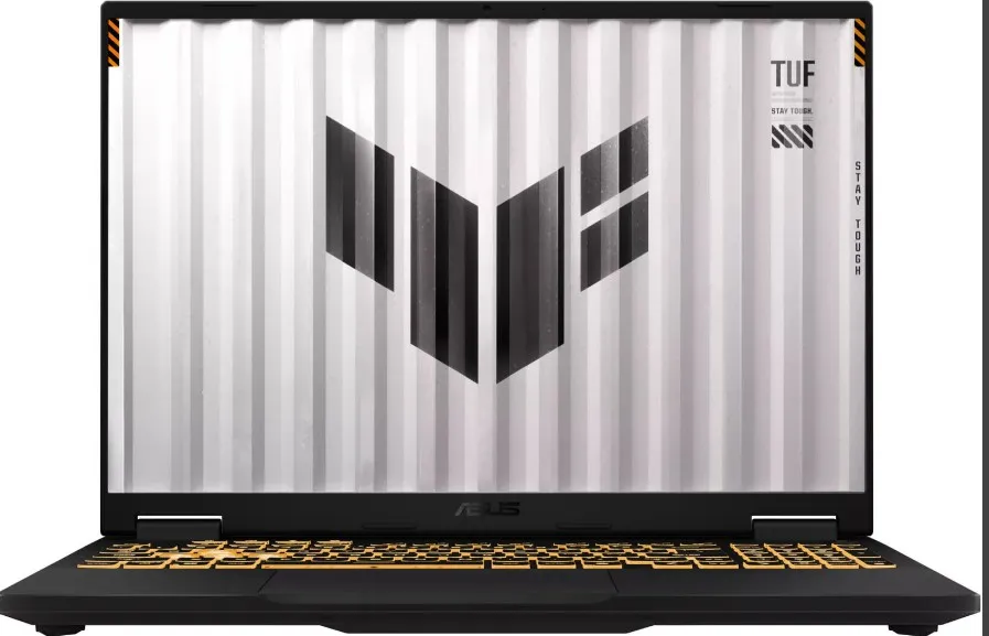 ASUS TUF Gaming F16 FX608JHR Laptop, 16" WUXGA IPS 165Hz Display, Intel Core i7-14650HX, 16GB RAM, 512GB SSD, GeForce RTX 5050 8GB GPU, English Keyboard, No OS, Jaeger Gray | 90NR0NA1-M003E0