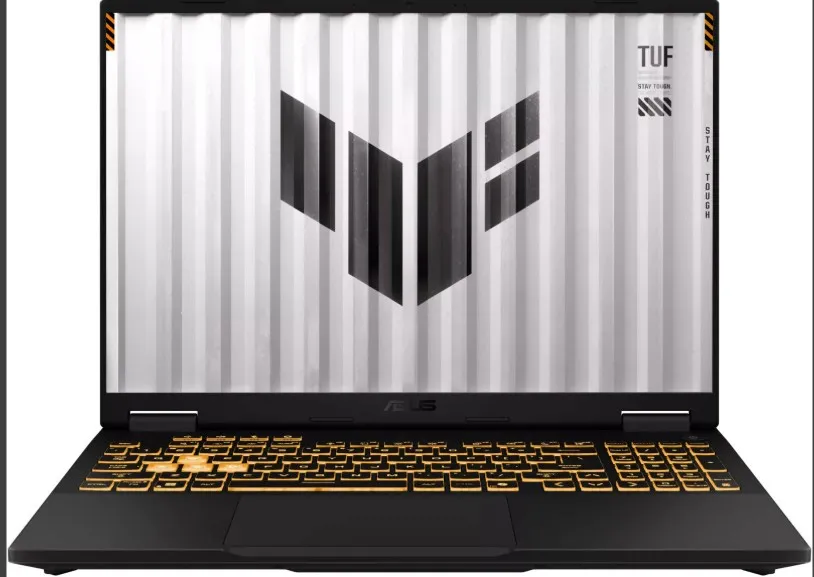ASUS TUF Gaming F16 FX608JHR Laptop, 16" WUXGA IPS 165Hz Display, Intel Core i7-14650HX, 16GB RAM, 512GB SSD, GeForce RTX 5050 8GB GPU, English Keyboard, No OS, Jaeger Gray | 90NR0NA1-M003E0
