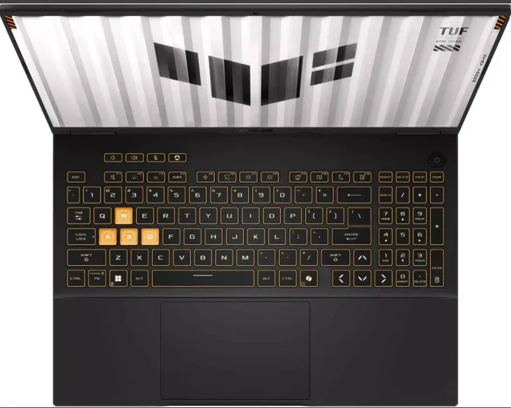 ASUS TUF Gaming F16 FX608JHR Laptop, 16" WUXGA IPS 165Hz Display, Intel Core i7-14650HX, 16GB RAM, 512GB SSD, GeForce RTX 5050 8GB GPU, English Keyboard, No OS, Jaeger Gray | 90NR0NA1-M003E0 3