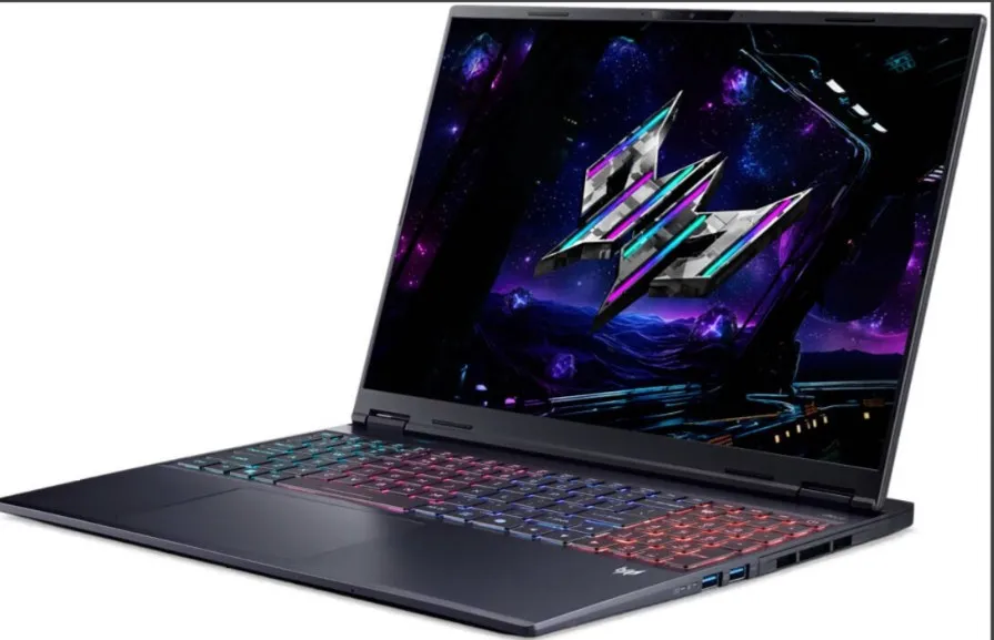 Acer Predator Helios Neo 16S AI Gaming Laptop, 16" WQXGA OLED 240Hz Display, Inlet Core Ultra 9 275HX, 16GB RAM, 1TB SSD, RTX 5060 8GB GPU, English K/B, Win11, Black | NH.QZSAA.001 3