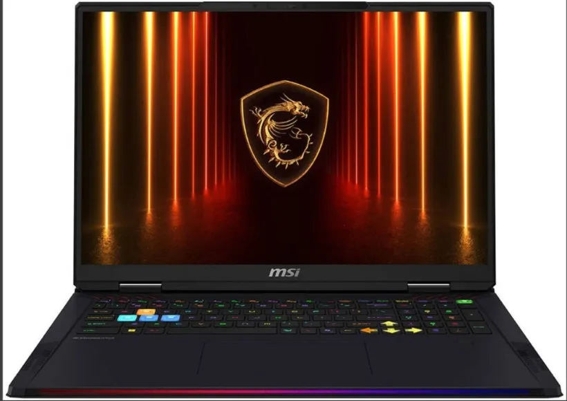 MSI Raider 18 HX AI A2XWHG Gaming Laptop, 18" QHD+ IPS 240Hz Display, Intel Core Ultra 9 285HX, 32GB RAM, 1TB SSD, GeForce RTX 5070 Ti 12GB GPU, English K/B, Windows 11 Home, Black | 9S7-182432-437