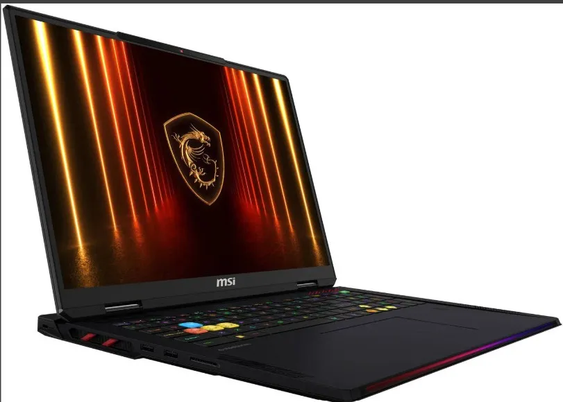 MSI Raider 18 HX AI A2XWHG Gaming Laptop, 18" QHD+ IPS 240Hz Display, Intel Core Ultra 9 285HX, 32GB RAM, 1TB SSD, GeForce RTX 5070 Ti 12GB GPU, English K/B, Windows 11 Home, Black | 9S7-182432-437