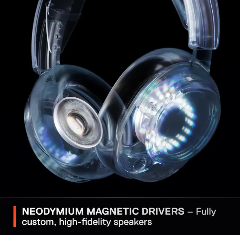 SteelSeries Arctis Nova 5 Wireless Headphones, 40mm Neodymium Drivers, ClearCast Gen 2.x, Retractable Boom, 360° Spatial Audio, Quick-Switch Wireless, Black | 61670 4