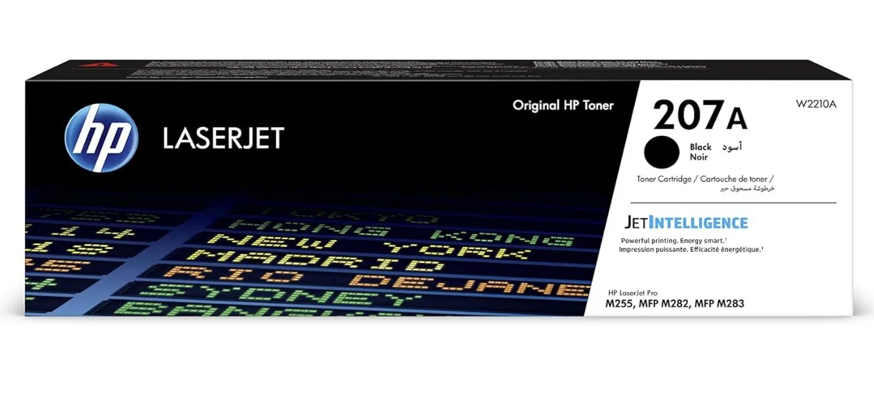 HP 207A Black Original LaserJet Toner Cartridge (W2210A)