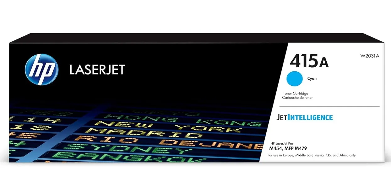 HP 415A Original LaserJet Toner Cartridge - Cyan | W2031A