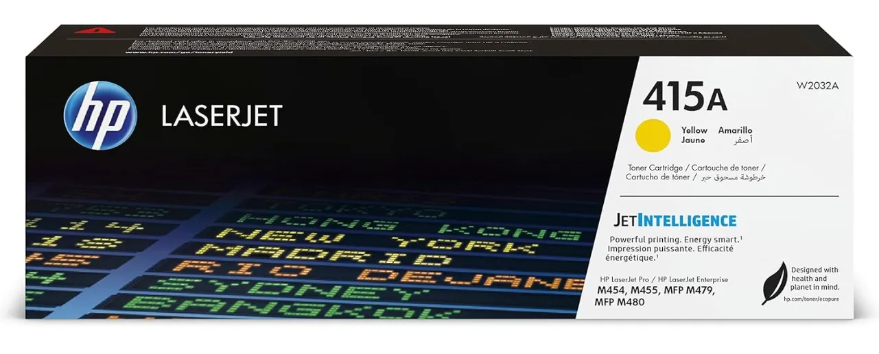 HP 415A Original LaserJet Toner Cartridge - Yellow | W2032A