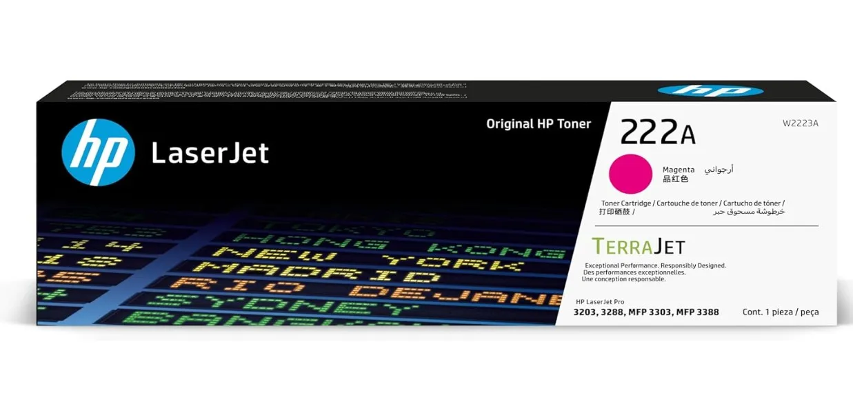 HP 222A Magenta Original LaserJet Toner Cartridge  W2223A