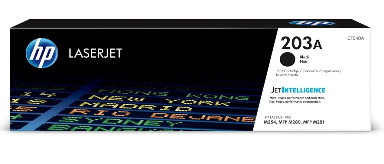 HP 203A Black Original LaserJet Toner Cartridge (CF540A)