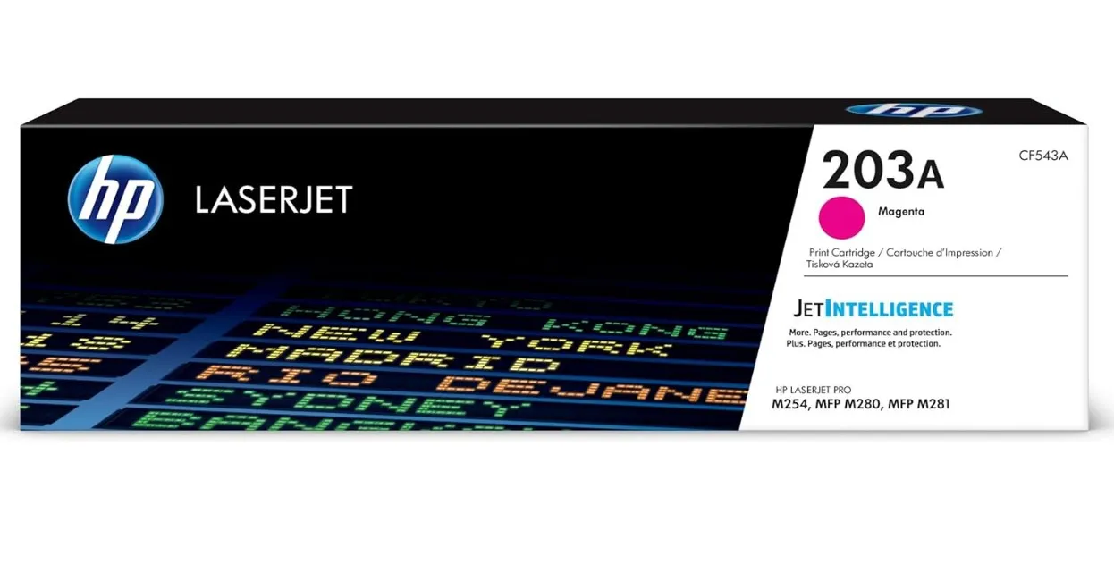 HP 203A Magenta Original LaserJet Toner Cartridge (CF543A)