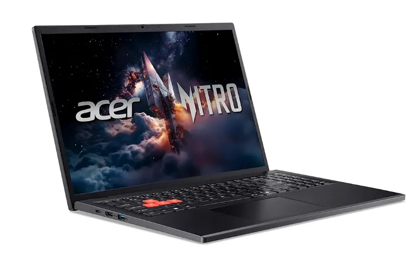 Acer Nitro Lite Gaming Laptop, Intel Core i7-13620H Processor, 16GB DDR5 RAM, 512GB SSD, 6GB NVIDIA RTX 3050 Graphics, 16" 165Hz Display, Windows 11 Home, Backlit English & Arabic Keyboard, 1 Year Warranty | NH-DACEM-002