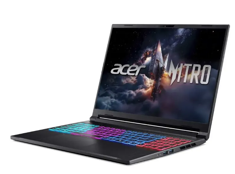 Acer Nitro V 16S AI Gaming Laptop, Intel Core 9 270H Processor, 16GB RAM, 1TB SSD, 8GB Nvidia RTX 5070 Graphics, 16" WQXGA 180Hz Display, Windows 11 Home, Backlit RGB English & Arabic Keyboard, 1 Year Warranty | NH.QXDEM.001 4