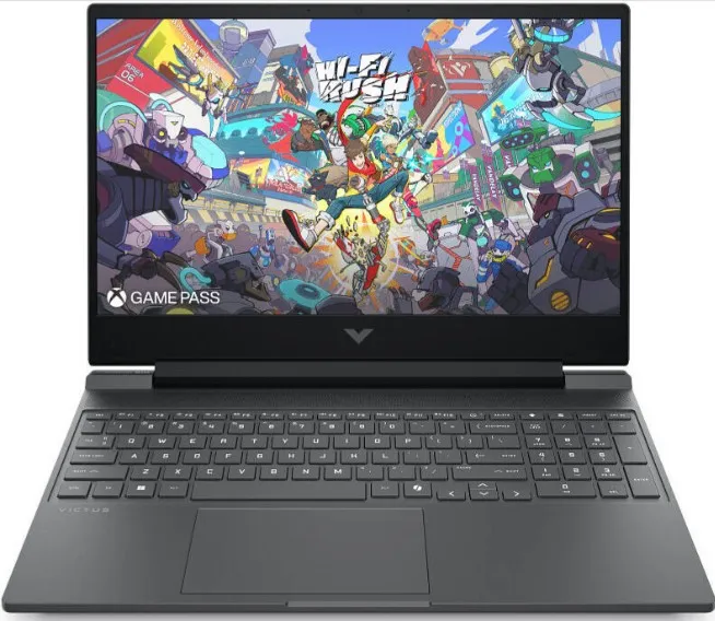 HP 15-fa2031ne Victus Gaming Laptop, 15.6" FHD IPS 144Hz Display, Intel Core i7-14650HX, 16GB RAM, 512GB SSD, GeForce RTX 4050 6GB GPU, ENG-Arabic Keyboard, No OS, Mica Silver | C34WHEA#ABV