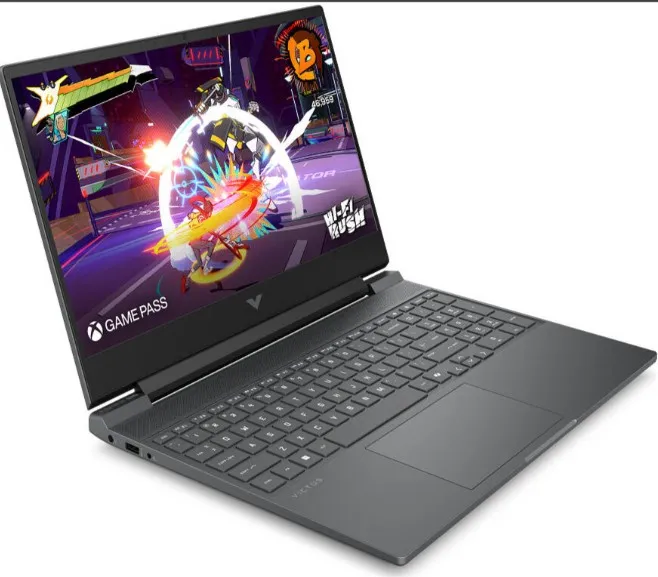 HP 15-fa2031ne Victus Gaming Laptop, 15.6" FHD IPS 144Hz Display, Intel Core i7-14650HX, 16GB RAM, 512GB SSD, GeForce RTX 4050 6GB GPU, ENG-Arabic Keyboard, No OS, Mica Silver | C34WHEA#ABV 3