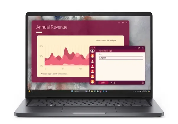 Dell Pro 14 PC14250 Laptop, Intel Core 5 120U Processor, 16GB RAM, 512GB SSD, 14" FHD Display, DOS, English Keyboard, 1 Year Warranty | D-P-14-PC14250-ENG