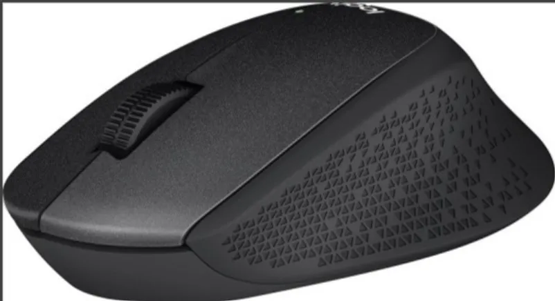 Logitech M330 Silent Plus Wireless Large Mouse, 2.4 GHz Wireless Connectivity, 1000 dpi Optical Sensor, Up to 10m Range, Quiet Buttons & Scroll Wheel, Requires Single AA Battery, Black
