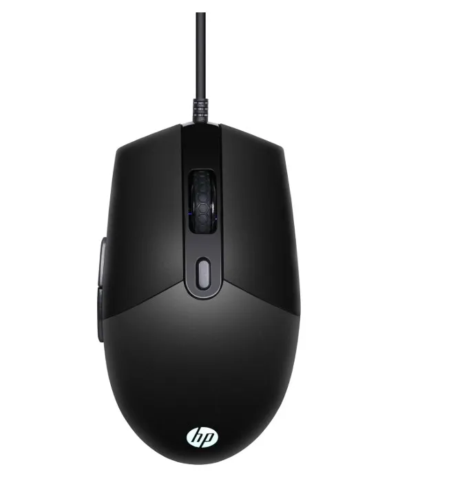 HP M260 RGB Backlighting USB Wired Gaming Mouse, Customizable 6400 DPI, Ergonomic Design, Non-Slip Roller, Light weighted(7ZZ81AA),Black