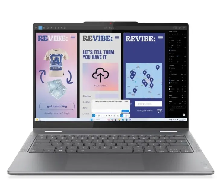 Lenovo Yoga 7 2-in-1 14ILL10 AI Laptop, Intel Core Ultra 7 256V Processor, 16 GB RAM, 512 GB SSD, 14" WUXGA OLED Touch Display, Windows 11 Home, Backlit English & Arabic Keyboard, Luna Grey, 1 Year Warranty | 83JQ00B1AX
