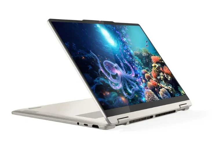 Lenovo Yoga 7 2-in-1 14AKP10 AI Laptop, AMD Ryzen AI 7 350 Processor, 16 GB RAM, 1 TB SSD, 14" WUXGA OLED Touch Display, Windows 11 Home, Backlit English & Arabic Keyboard, Seashell, 1 Year Warranty | 83JR0095AX 4