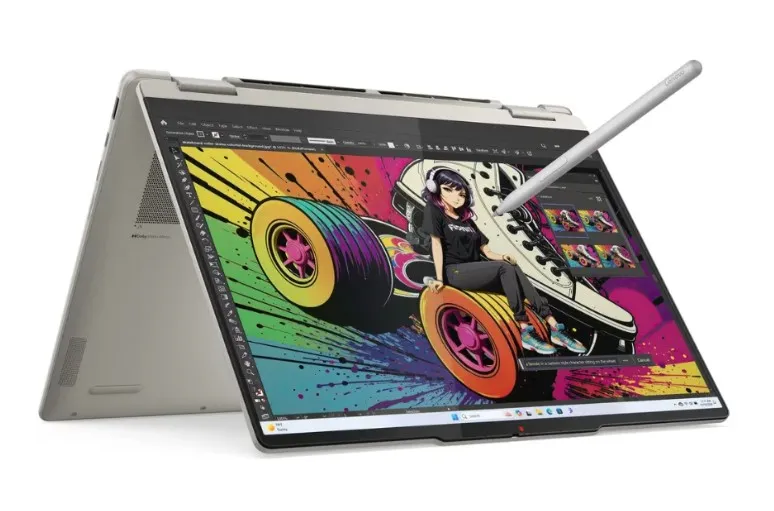Lenovo Yoga 7 2-in-1 14AKP10 AI Laptop, AMD Ryzen AI 7 350 Processor, 16 GB RAM, 1 TB SSD, 14" WUXGA OLED Touch Display, Windows 11 Home, Backlit English & Arabic Keyboard, Seashell, 1 Year Warranty | 83JR0095AX 3