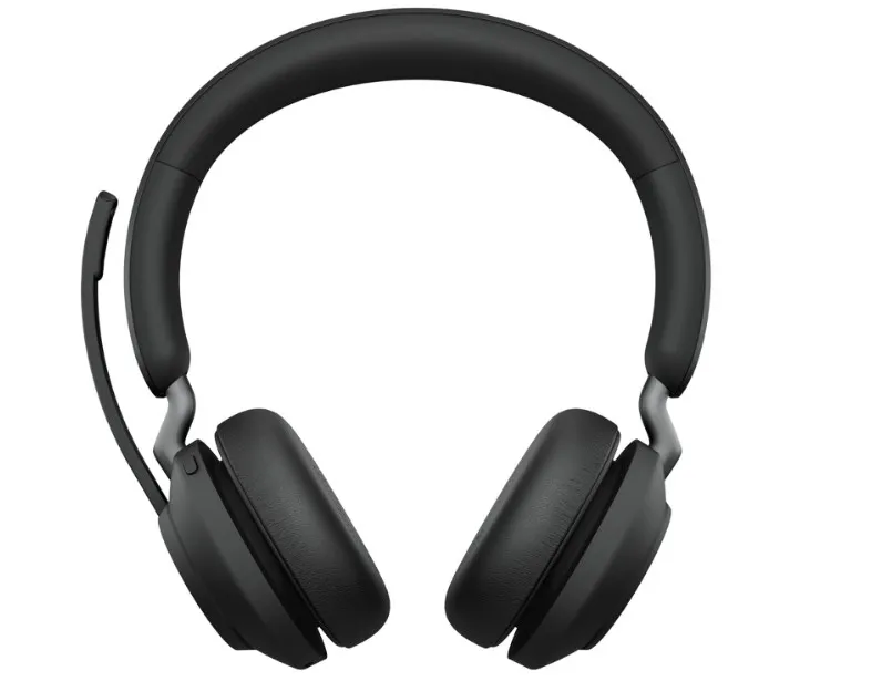 Jabra Evolve2 65 Wireless PC Headset - Noise Cancelling Microsoft Teams Certified Stereo Headphones With Long-Lasting Battery - USB-A Bluetooth Adapter - Black ( 26599-999-999 ) 4