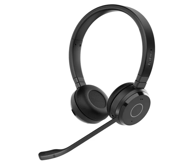 Jabra Evolve 65 TE wireless stereo headphones Microsoft Teams certified, 30m range, 12-hour battery, USB-A, dual connectivity - Black ( 6699-833-309 )