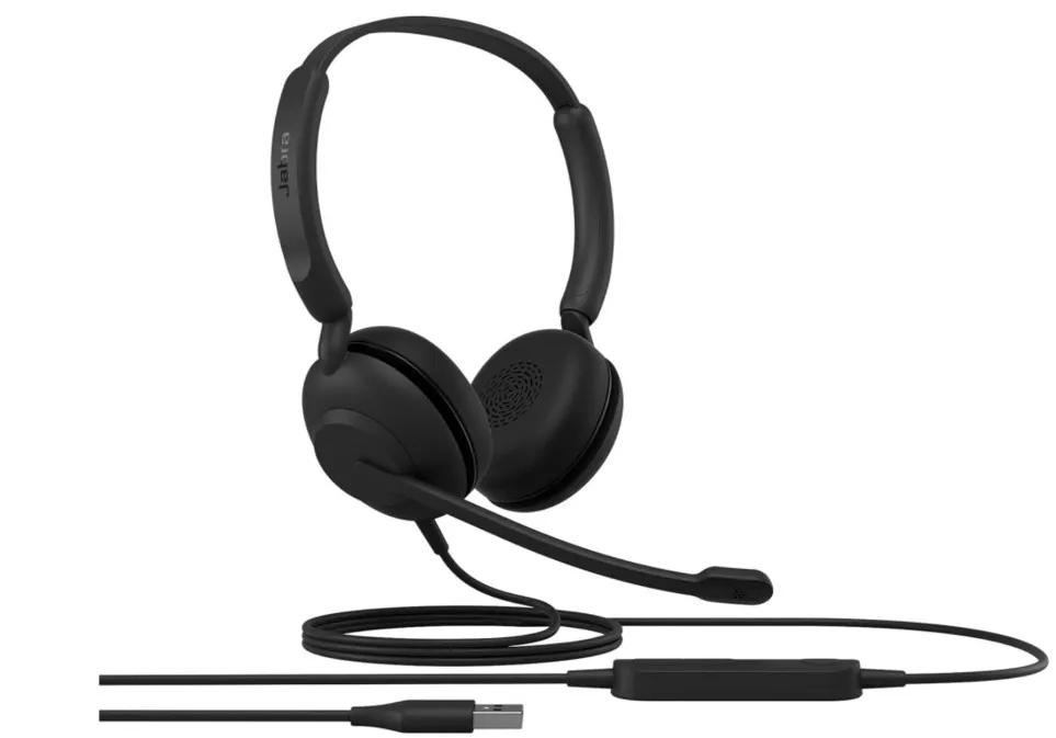 Jabra Evolve 10 Wired Headset with Noise-Cancelling Microphone for PC/Laptop Use – Easy USB-A Setup - TCO Certified – Lightweight Design - Inline Call/Volume Controls for Online Meetings - Black 4