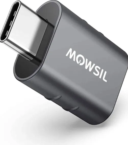 MOWSIL USB C to USB A Adapter, 5Gbps High Speed USB to USB C Extender, USB C Male to USB A Female Converter Charging & Sync for iPhone 15, Laptops Logitech StreamCam VR Link Adapter | MOCHB