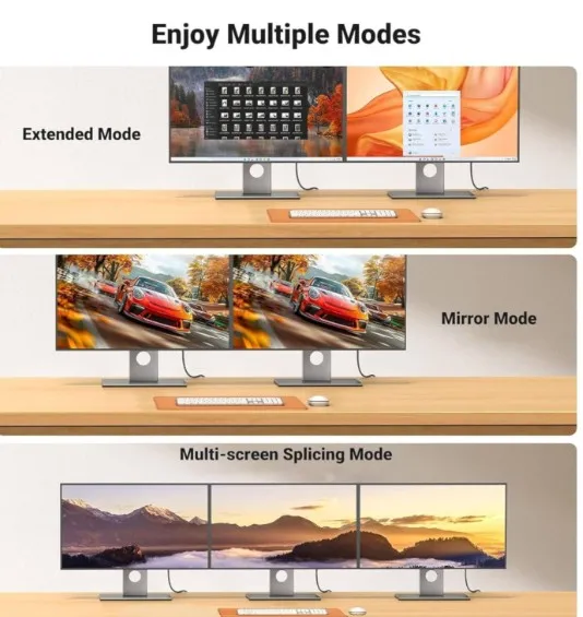 MOWSIL DisplayPort to HDMI Cable 2M, 4K@60Hz, 18Gbps High Speed DP to HDMI Cord, 24K Gold Plated Connectors, for PC, Laptop to Monitor, TV, Projector, 2 Meter | MODH02 3
