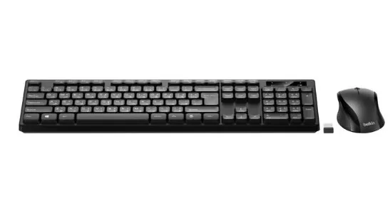 Belkin Wireless Keyboard and Mouse Combo Black | English Arabic Black BBZ010ar