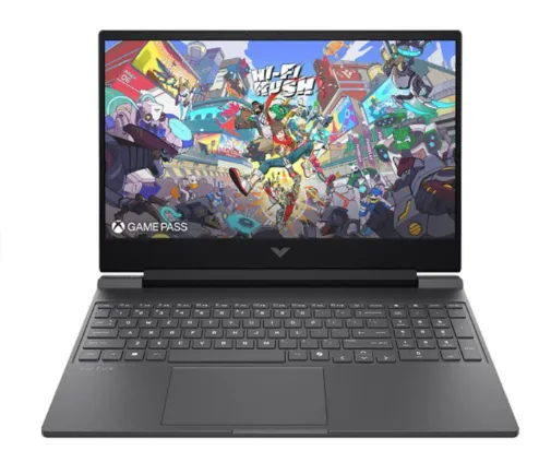HP Victus 15-fb3003ne Gaming Laptop, AMD Ryzen 7 7445H Processor, 16GB RAM, 512GB SSD, 6GB Nvidia RTX 4050 Graphics, 15.6" FHD 144Hz Display, Windows 11 Home, Backlit English & Arabic Keyboard, 1 Year Warranty | D02FMEA