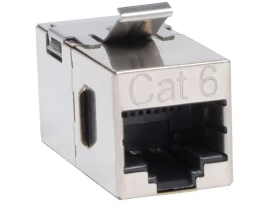 TRIPP LITE N235-001-SH Cat6 Straight Modular In-Line Snap-In Coupler RJ45 F/F TAA GSA