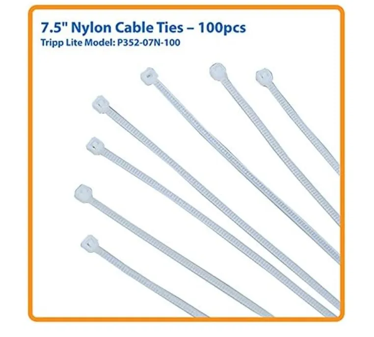 Tripp Lite 19.05 cm Nylon Cable Ties - 100-Pack (P352-07N-100)