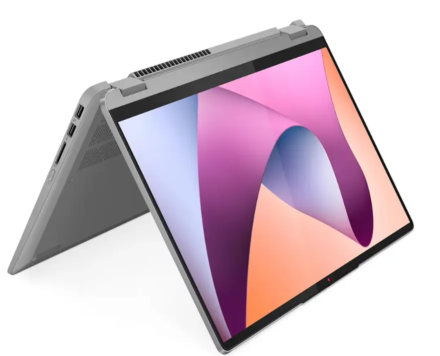 Lenovo IdeaPad Flex 5 14ABR8 2-in-1 Laptop with Pen, 14" WUXGA (1920x1200) Touch Display, Ryzen 7 7730U, 16GB RAM, 512GB SSD, Backlit Eng-Arabic KB, Win 11, Arctic Grey - [82XX0081AX] 4