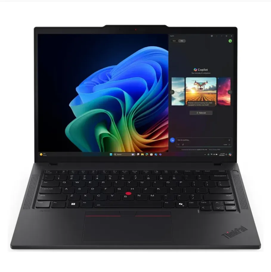 Lenovo ThinkPad T14 Gen 6 Laptop, Intel Core Ultra 5 228V, 32GB LPDDR5x RAM, 512GB SSD, 14" WUXGA Display, Windows 11 Pro, English & Arabic Backlit Keyboard, Black, 3-Year Warranty