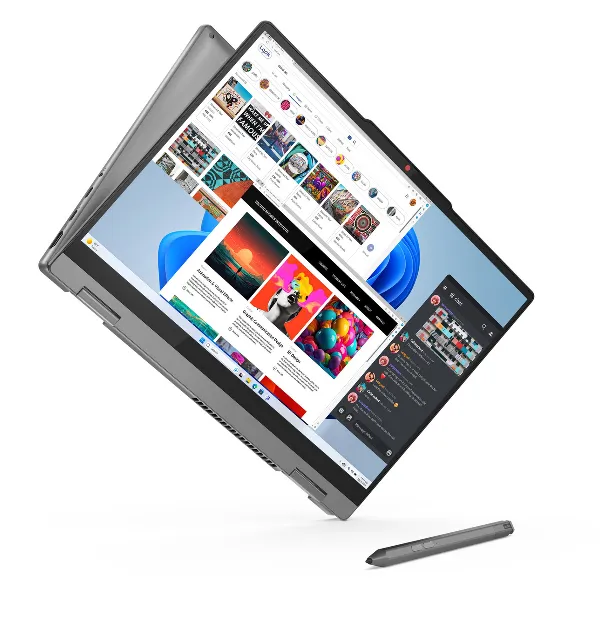 Lenovo IdeaPad 5 2-in-1 14IRH9 Flip Laptop, Intel Core i5-13420H Processor, 16GB RAM, 512GB SSD, 14" WUXGA Touch Display, Windows 11 Home, English & Arabic Backlit Keyboard, 1 Year Warranty | 83KX002SAX